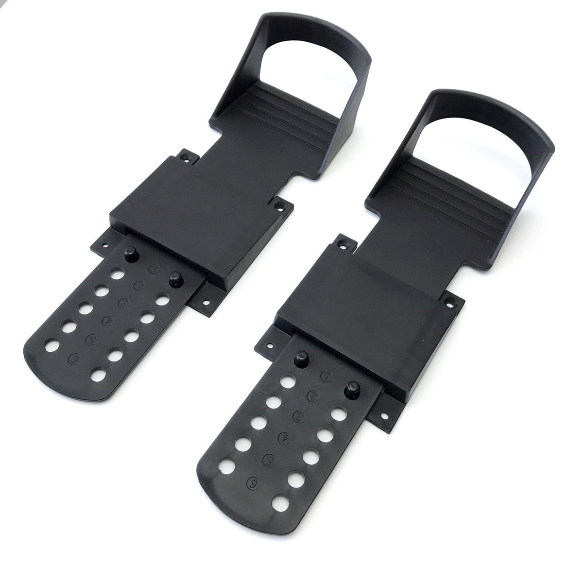 Rower Foot Plate Easy to Install Rowing Machine Pedal Non-Slip Adjustable Foot Pedal for Home Workout, Gym