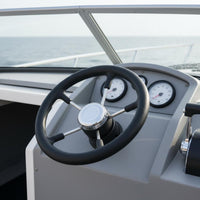 Stainless Steel Steering Wheel Mirror Polished Yacht Steering Wheel for Boat