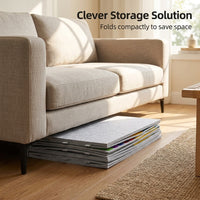 Portable Puzzle Table with Drawers for Adults and Home Use, Foldable Tilting Stand for Indoor Puzzling, Felt Surface with Storage