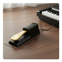 Non-Slip Design Digital Piano Sustain Pedal Polarity Switch Sustain Pedal for Stage Performance, Studio Recording