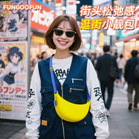梵高范蕉蕉包户外防水大容量单肩包秋冬新款通勤百搭通用款斜挎包