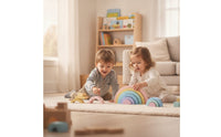Smooth Wooden Rainbow Stacker Glossy Wooden Arch Stacker Child-Led Rainbow Stacking Toy Holistic for Classroom