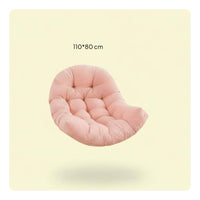 Hanging Oval Chair Cushion Soft and Plush Nest Chair Pad Resistant for Garden