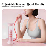 Abdominal Training Weighted Respiratory exerciser Easy to Use Respiratory Muscle exerciser Adjustable challenge level Breathing Exerciser Progress recording for New parents, Fitness aficionados, Singers, Home, Gym, Vocal preparation, Office