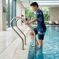 4-Step Pool Ladder Stainless Steel Ladder with Handrails Non-Slip Pool Stairs