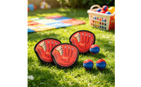 6 Pieces Catch and Toss Game Handheld Sticky Ball Set Soft for Beach, Pool, Kids