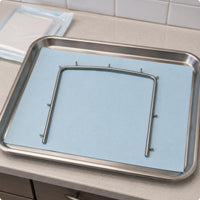 Metal Rubber Barrier Frame Protruding Pins Oral Barrier Frame Curved Top