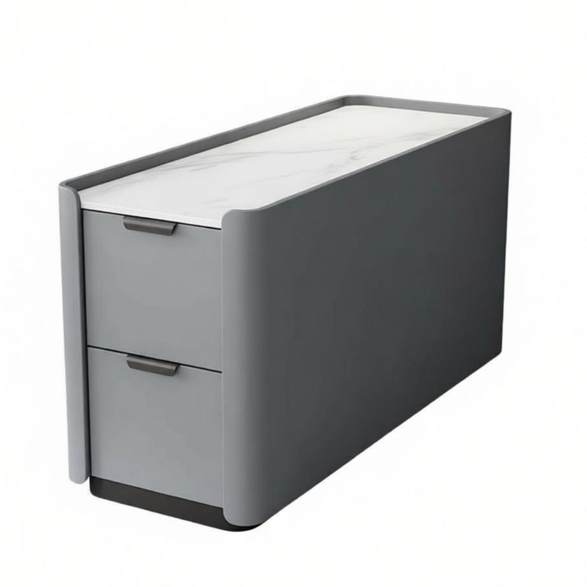 Rolling Side Cabinet Movable Design Rolling Smart Cabinet Space-Saving Built-in Bluetooth Speaker for Homeowners, Living Room