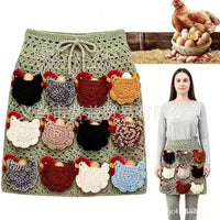Crochet Chicken Egg Collecting Apron
