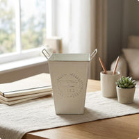 Iron Pail Side Handles Metal Pail Uncovered Top