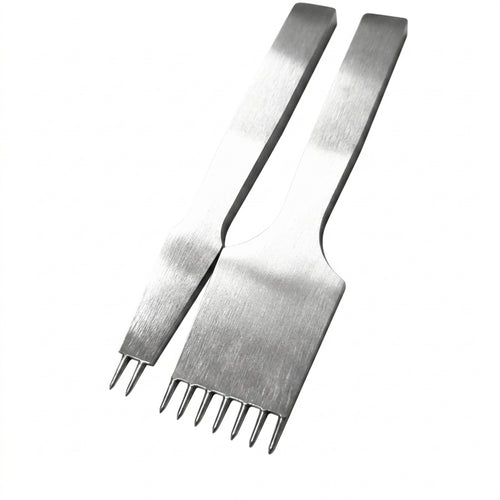 2 Pieces Pricking Iron Leather Marking Tool Sturdy for Leathercraft