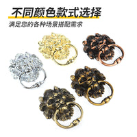 狮子头大吊环拉手 中式虎头椅子后背拉手 销售金色银色古铜色把手