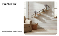 Ladder-Shaped Shelf Multi-Tier Design vertical Decor Rustic and decor for Small areas