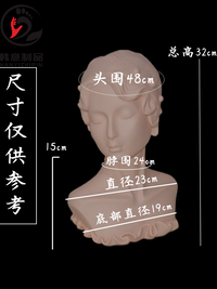 新款饰品头模 耳环项链展示模 带帽子拍照模特头 耳饰女头模型