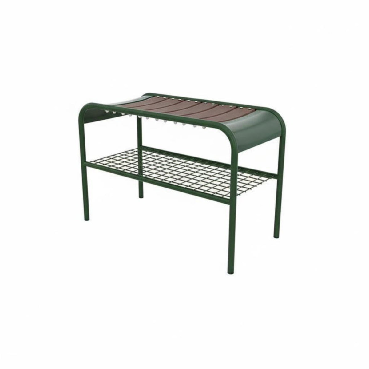 2-Tier Shoe Organizer with Seat Modern Minimalist aesthetic Entryway Bench