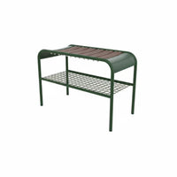 2-Tier Shoe Organizer with Seat Modern Minimalist aesthetic Entryway Bench