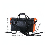 Motorcycle Duffel Bag Detachable Shoulder Strap Roll-Top Duffel Bag Adjustable Straps Travel Accessory for Camping, Hiking, Bicycling