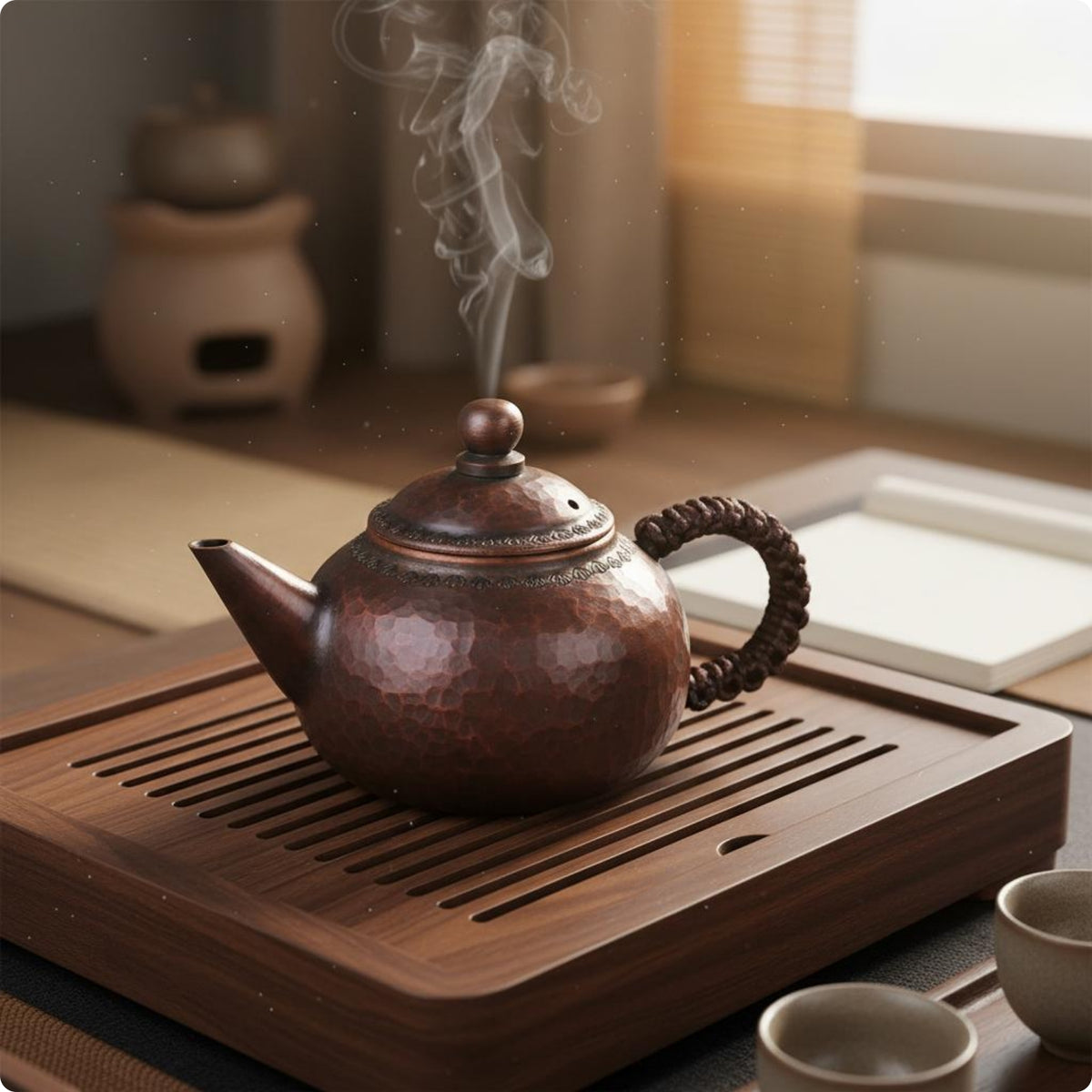 Handmade Copper Teapot Heat-Resistant Handmade Copper Kettle