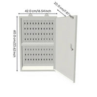 Steel cabinet with lock