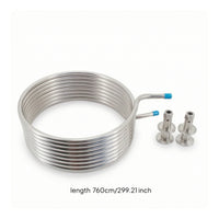Stainless Steel HERMS Coil Sanitary Heat Exchange Coil for Homebrewers, Mash Control, Hot Liquor Tank