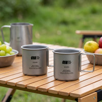 Camp Mug Aluminum 300ml Folding Handle Lightweight Outdoor Mountaineering Cup