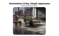 French & design curved-Shaped Settee Space-Saving Sofa Modern Design Couch Soft Cushions for Apartment Dwellers, Families, Homeowners, Living Room, Small areas, Lounge Area