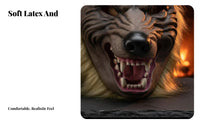 Scary Design Werewolf Mask and Gloves Full Face Coverage Werewolf Dress-up Kit Realistic Features Costume Accessory Furry Accents for Cosplayers, Party-and Goers, Adults, Halloween, Stage Performances, Haunted Houses, Themed Parties