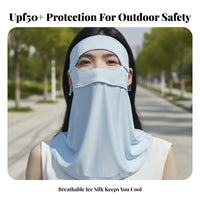 Full Face Sun Cover UPF 50 Protection Face Cover Protection Neck Gaiter Breathable Safeguarding Apparel Lightweight for Beach