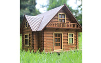 DIY Miniature House Kit Creative Gift Self-Assembly Wooden Chalet for Hobbyists