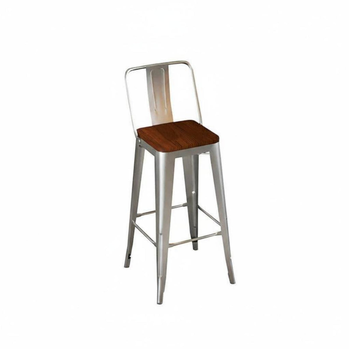 Rustic Pub Table and Stools Sturdy Construction Business-Grade Furniture Built-in Footrest Retro Design for Adults, Adults, Bar