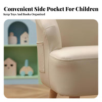 Upholstered child's Armchair Sturdy Construction Toddler Seat Ergonomic Design