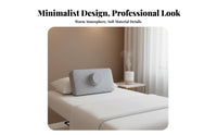 Anti-Collapse Beauty Bed Pillow Universal Rectangular Pillow with Neck Roll Ergonomic Design for Spa Professionals