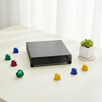 Coffee Capsule Storage Organizer Modern Coffee Pod Storage Drawer Mesh Basket Capsule Drawer for Countertop, Office