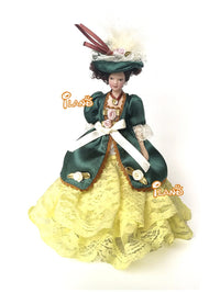 娃娃屋12分洋娃娃迷你娃娃袖珍模型陶瓷现代人偶bjd ob11