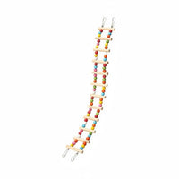 Parrot Enclosure Ladder Fir Wood Wooden Avian Ladder Hanging Hangers