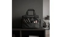 Travel Makeup Bag with Handle Spacious Cosmetic Bag Multifunctional Makeup Case with Removable Dividers for Washroom