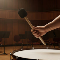 Bass Drum Mallet Wooden Handle Orchestra Bass Mallet Music Accessory for Band Performance