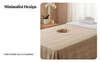 Soft and Comfortable Massage Table Cover with Face Hole Machine Washable Massage Table Face Hole Sheet Skin-Friendly for Beauticians