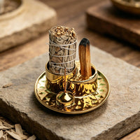 Candle and Scent Holder Tray Gold Scent Holder Versatile Home Decor