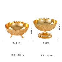 European Patterned Metal Fruit Bowl for Living Room and Tea Table