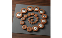 28 Pieces Sheepskin Material B-Flat Soprano Sax Key Pads Good Sealing Soprano Sax Pad Set Saxophone Tone Hole Pads for Musicians