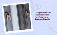 Window Security Lock, Aluminum Alloy secure-theftTheft Sash Lock, Sturdy sturdyDuty Lock Base for Sliding & Swinging window panels