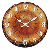 Wood Grain Wall Clock Modern Design Nordic Design Clock Accurate Quartz Movement
