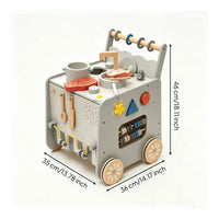 Kitchen Pusher Sturdy Play Kitchen with Oven Sensory Activity Pusher for Infants