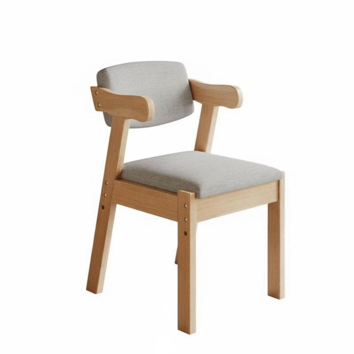 Z-Shaped Frame Side Chair Modern Minimalist Design Upholstered Armchair with Rear Rest Versatile High-Density Foam Padding