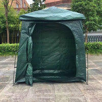 户外山地车帐篷防雨防尘家用杂物储物室自行车电瓶车帐篷PE布
