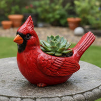 Resin Bird Planter Decorative Bird Cactus Planter Tabletop Display