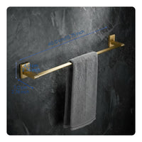 Brushed Gold Brass Towel Rack
No-Drill Wall Shelf Organizer