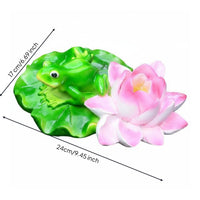 Waterproof Floating Frog Statue Weatherproof Floating Frog Figurine Long-Lasting Lifelike Details for Fountain, Swimming Pool, Aquatic Aquarium