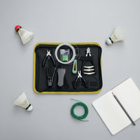 Badminton Racket Stringing Tool Kit Portable Racket Stringing Tool Set Lightweight Flying Clamp and Awl Kit for Home Use, Tournaments